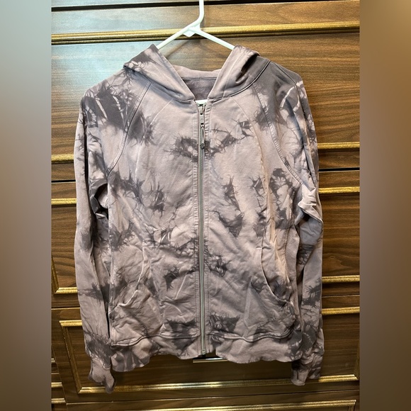 Lululemon Scuba Hoodie *Light Cotton Fleece Shibori Size 12 - Picture 1 of 8